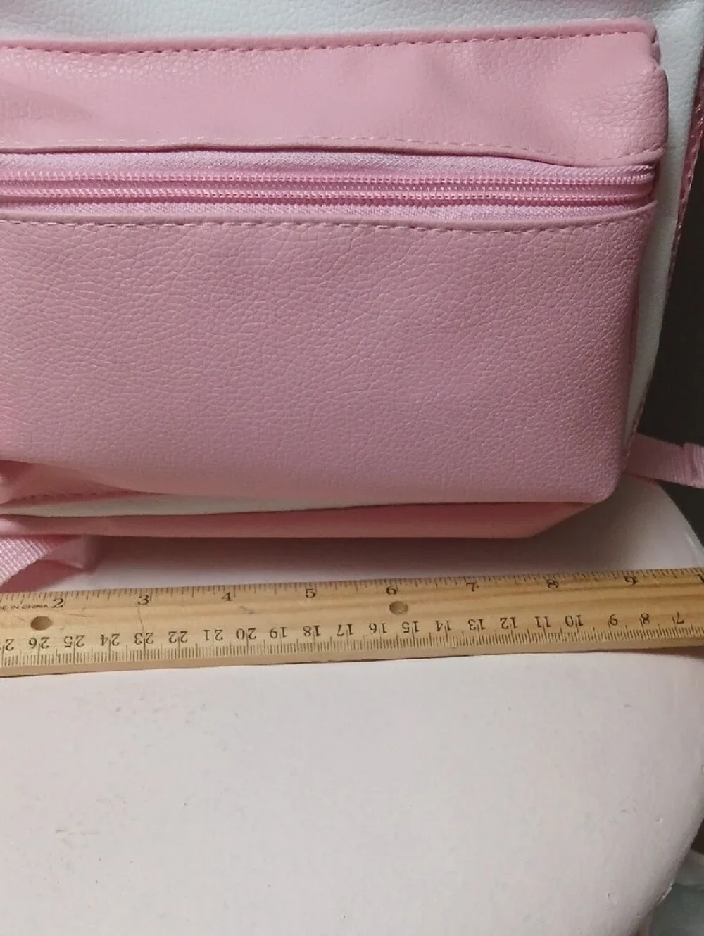 Hello Kitty Pink and White Kids Backpack with Satin Bow Accent